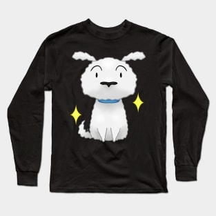 Fluffy white dog Long Sleeve T-Shirt